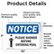 Signmission Please Shower Before Entering Pool, 10 in W x Rectangle, Vinyl Decal OS-2PACK-NS-D-710-L-16358 - alternate 3